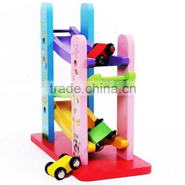 Wooden Miniature Speading Car Sliding Car 3 Layers