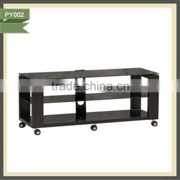 2013 year wooden pictures lcd design tv stand with wheels