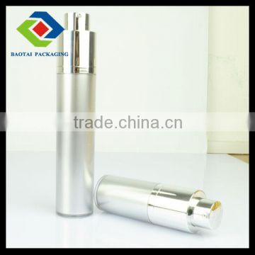 0.5oz, 1oz, 2oz plastic bottle,unique straight round silver bottle for cosmetic