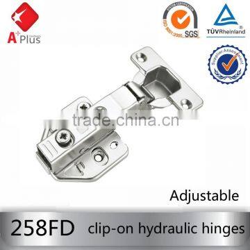 258FD Full overlay clip on self-closing spring hinge hydraulic