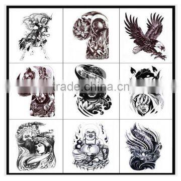 Chinese Style Animal Art Tattoo Body Buddha Totem Flash Temporary Tattoo Sticker