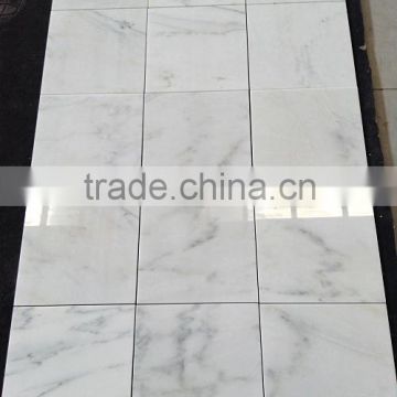 Chinese brilliant A grade oriental white marble tile for polished marble flooring tile