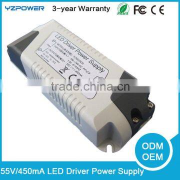 Universal 55V 450mA LED Buld Driver Light Power Supply Constant Voltage Air Cooling Switching AC Adapter