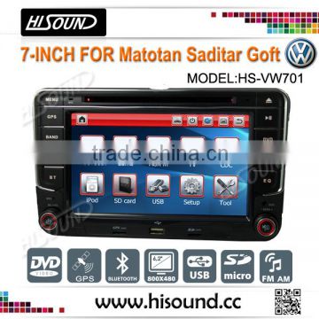 7'' touch screen dvd car player vw caddy with Bluetooth Radio USB AUX-IN SWC