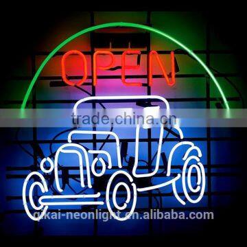 neon sign customer design neon light open word light hanging tap table light open sign open car shape