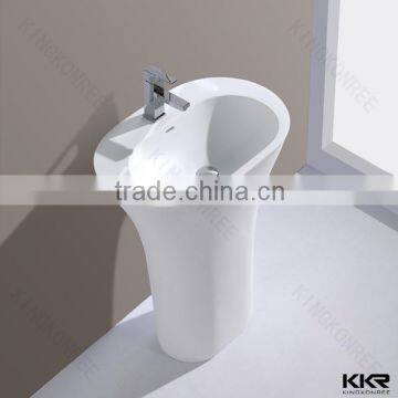 2015 Top Quality Artificial Stone Bathroom Wash Basin with Stand