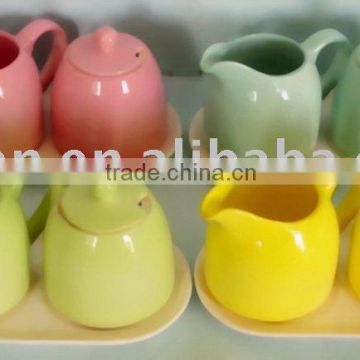 ceramic sugar pot ,milk pot set