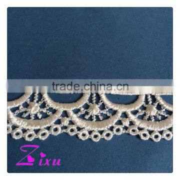 Decorative Water Soluble /guipure Chemical Crochet Cord Lace Trim/polyester Flower Trim Lace for Supplier's Choice photo-3