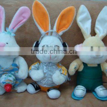 cute and lively stuffed customized new wholesale custom long legs stuffed toy plush rabbit