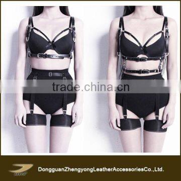 Fashion High Quality Lady's Leather Body Harness Belts photo-3