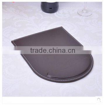 2015 high quality all leather mouse pad for business work