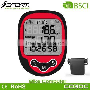 CE Rohs Heart Rate Go Kart Bike Speedometer with Thermometer