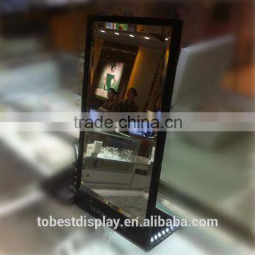 Hot sale comestic makeup mirror, mirror stand, acrylic holder with mirror