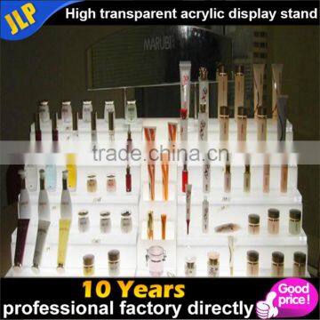 Acrylic cosmetic display with LED fashion supermarket