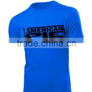 china wholesale mens cvc cotton t-shirts blue cotton t-shirts oem