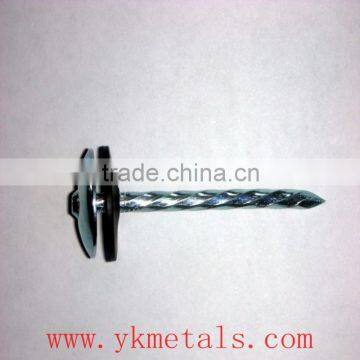 China Supplier Black Roofing Nails with Metal and Rubber Washer