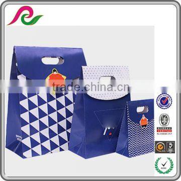 New Product Take Away Fancy Kraft Paper Cement Gift Bag