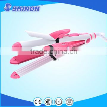 3 IN 1 portable mini hair curler iron hair crimper and straightener