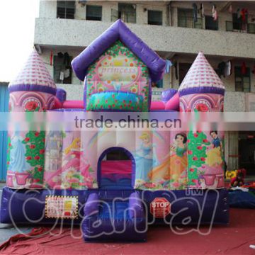 Pink Princess Inflatable Castle Bouncer Moonwalks