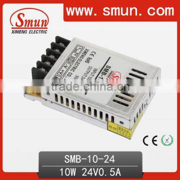 10w24v 0.4a ultra thin switching power supply with CE ROHS 2 year warranty SMB-10-24