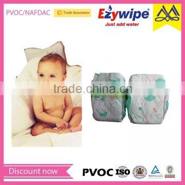 Soft disposable baby breathable diaper with ecnomical price