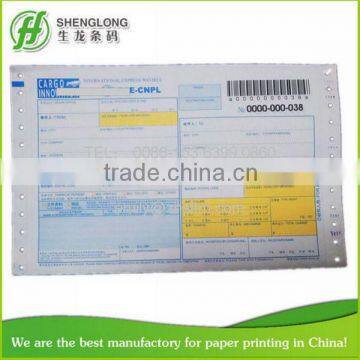 (PHOTO)FREE SAMPLE, 241x152mm,6-ply,barcode,international express waybill,consignment note