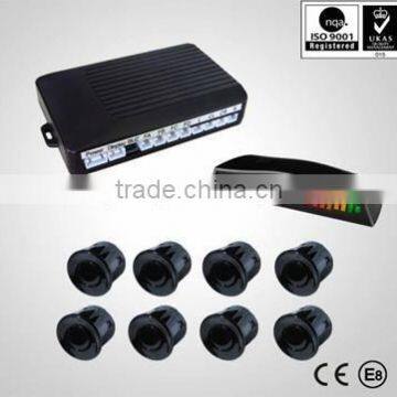 2013 front and rear parking sensor system with LED display and 8 sensors