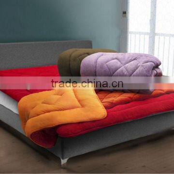 Microfibre 100% polyester Coral Fleece Quilt