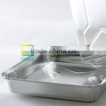 Tin foil food box, Silver plate, Aluminum Packaging Container