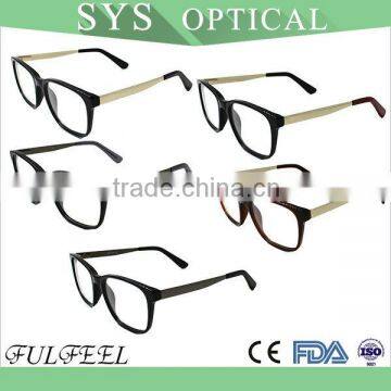 Latest design hot selling spring hinge acetate spectacles frame