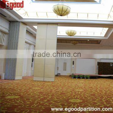 Ultrahigh center stacking sliding folding partition india large banquet hall