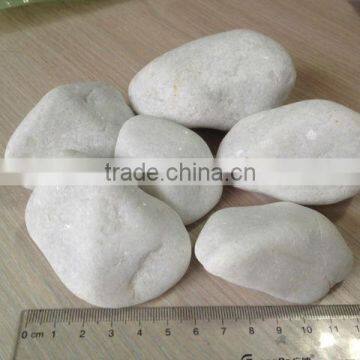 landscaping white pebbles