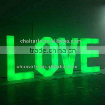 Remote Control LED Acrylic Light Up Light Letters For Sign