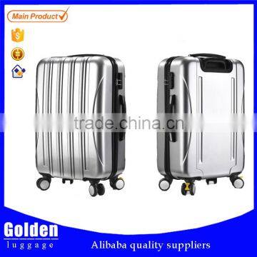 Women fashion luggage 2014 popular trolley bag ABS+PC films trolley case