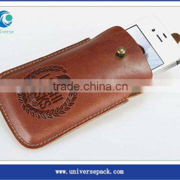 fashionable custom cell phone leather bag