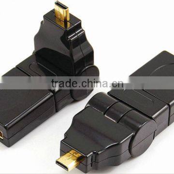 Micro HD male to HD female adaptor 360 degree rotatable