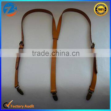 High Quality Western Men's Genuine Cow Leather Suspenders