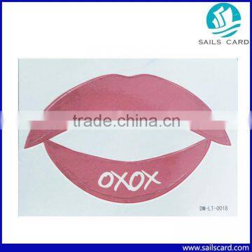 Hot Tattoo Sticker Type and Temporary Feature Lip Tattoo Sticker with non-picture Design