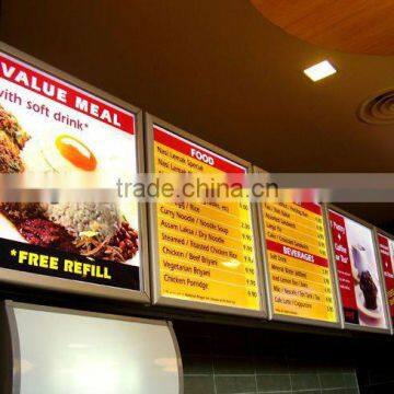 food advertising display