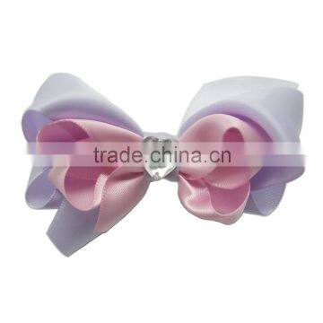 fashional two color pretty bowknot set drill ribbon rose flowers artificial