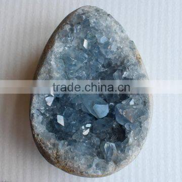 Natural Crystal Rock Blue Calcite Geodes