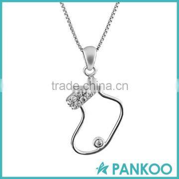 925 Sterling Silver Christmas Pendant Necklace