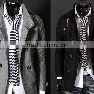 New arrived long sleeve fashion wool coat formen