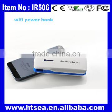 OEM wireless power bank 5200 rechargeable wifi mobile phone battery charger