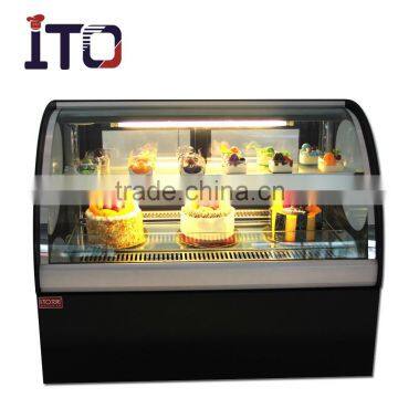 RI-900 Luxury Glass Refrigerated Cake display showcase freezer for sale