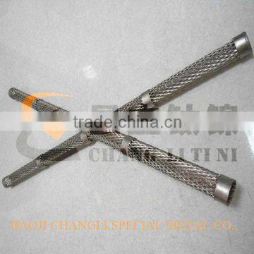 platinum coating tubular titanium mesh anode