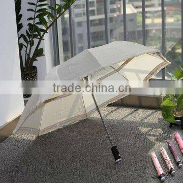 23"*8K Led White Umbrella With Fancy Design