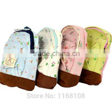 Girl Bag Women Wallet Canvas Pouch Flower Backpack Coin Purse photo-2