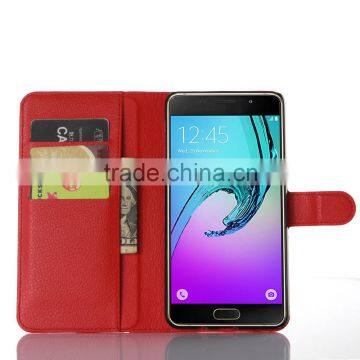 High Quality Leather Holster Card Wallet Folio Stand Flip Case Cover for Samsung GALAXY A9 photo-2