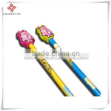 New products cute girl shape PVC pencil topper for kids